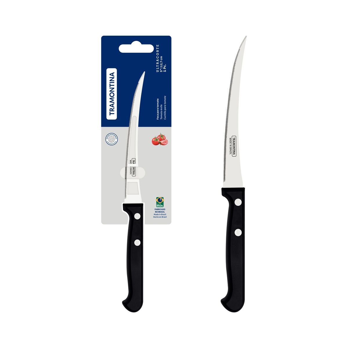 Tramontina 5-Inch Tomato Knife | Ultra Sharp Micro Serrated Blade for Smooth, Precise Tomato Slicing