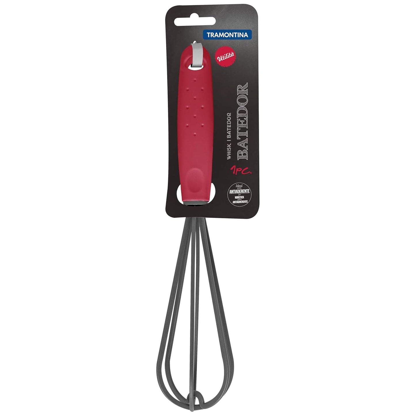 Tramontina Nylon Whisk | Red Polypropylene Handle