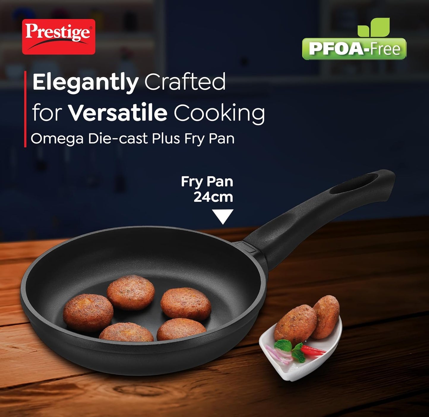 Prestige Omega Die-Cast Plus Aluminium Non-Stick Fry Pan