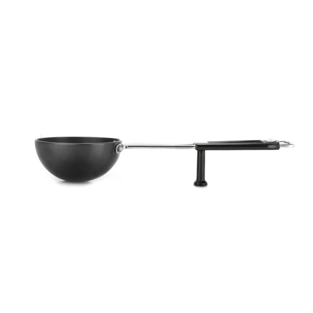 Prestige Hard Anodised Cookware Tadka Pan | Black | | Perma Cool Bakelite Handle | in-Built Stand | Metal Spoon Friendly