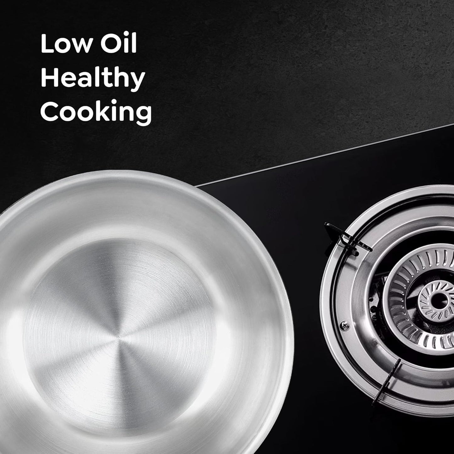 Prestige Tri-Ply Stainless Steel Splendid Tasla with Lid|Gas and Induction Compatible|Even Heat Distribution| Thick Gauge Tri-Ply Body|15 Year Warranty