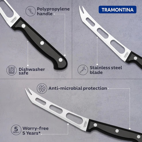 Tramontina 6-Inch Cheese Knife | Non-Stick Micro Serrated Blade for Effortless Cheese Slicing & Serving