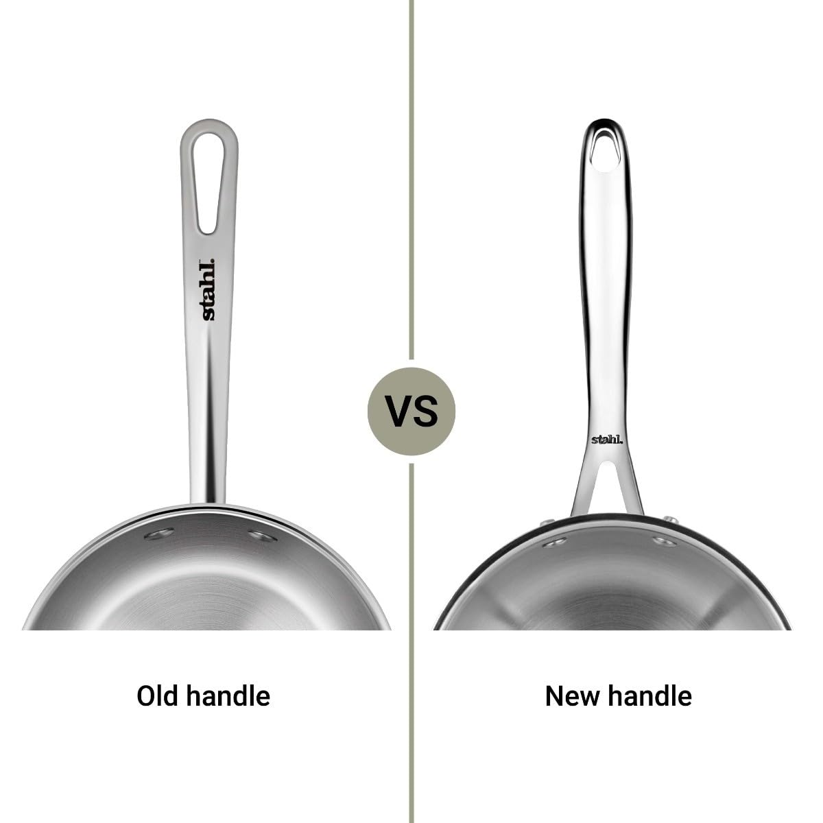 Stahl Triply Saucepan Dual Strainer Glass Lid Induction