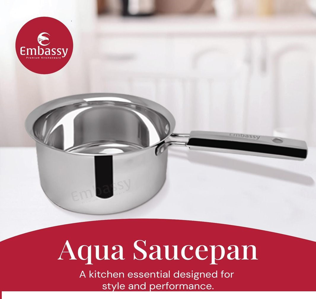 Embassy Stainless Steel Premium Aqua Saucepan,