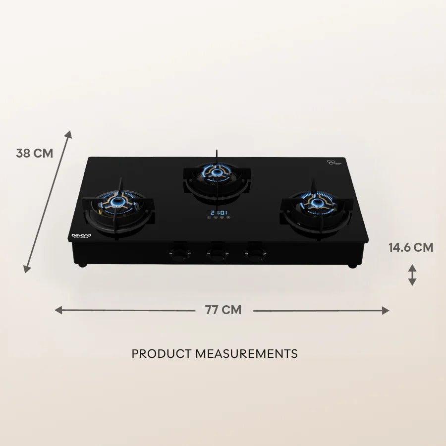 Auriga Pro - 3 Burner Cooktop