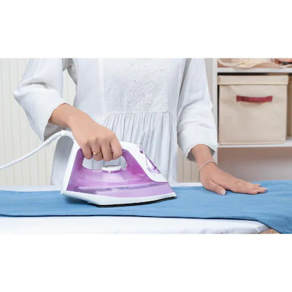PHILIPS DST0810/30 1200 W Steam Iron (White and Purple)