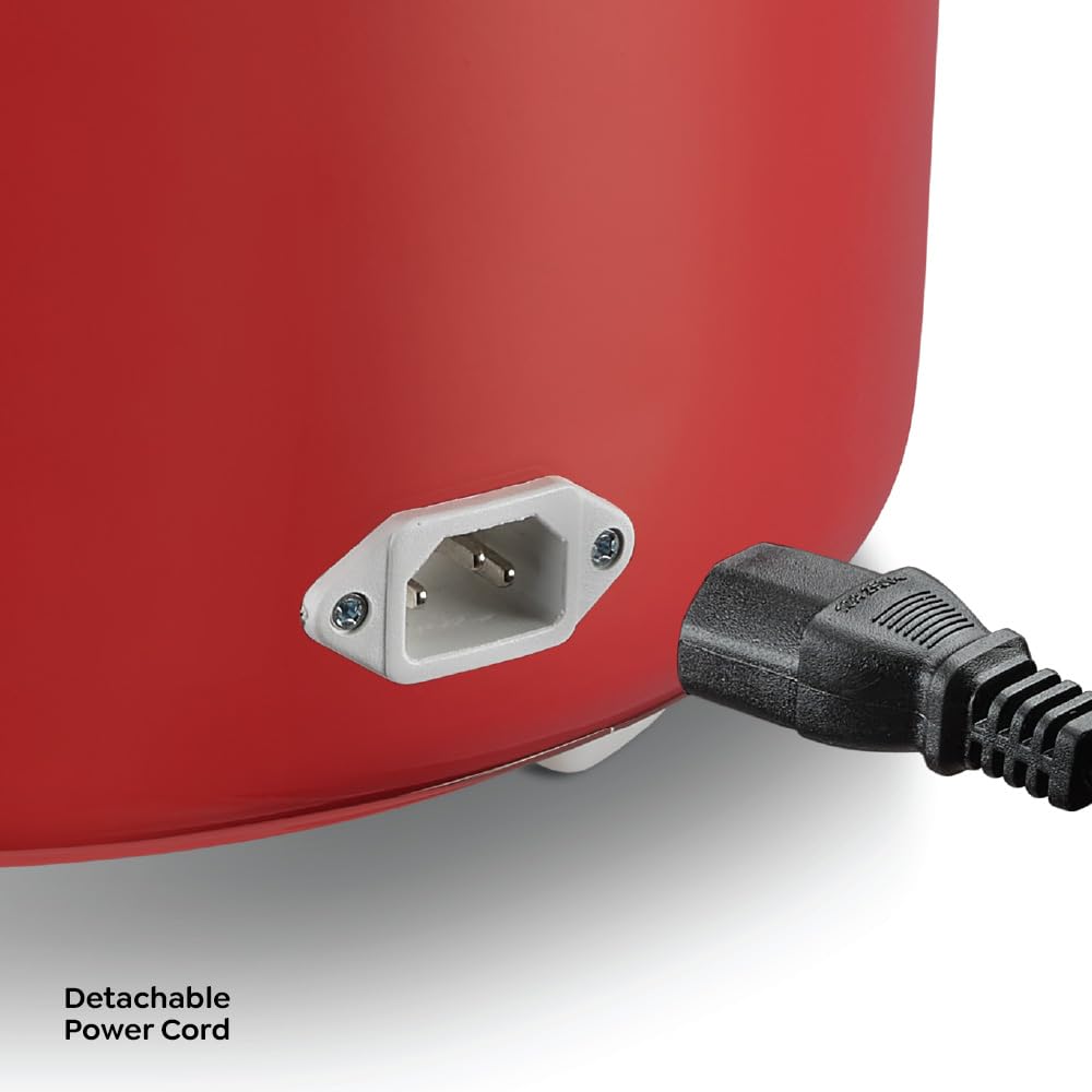 Prestige Delight Cute 2.8 SS Electric Rice Cooker(2.8L for Rice-Open Type, Silky Red, with Stainless Steel Cooking Pan 7.1 L Volume, 1000 W)