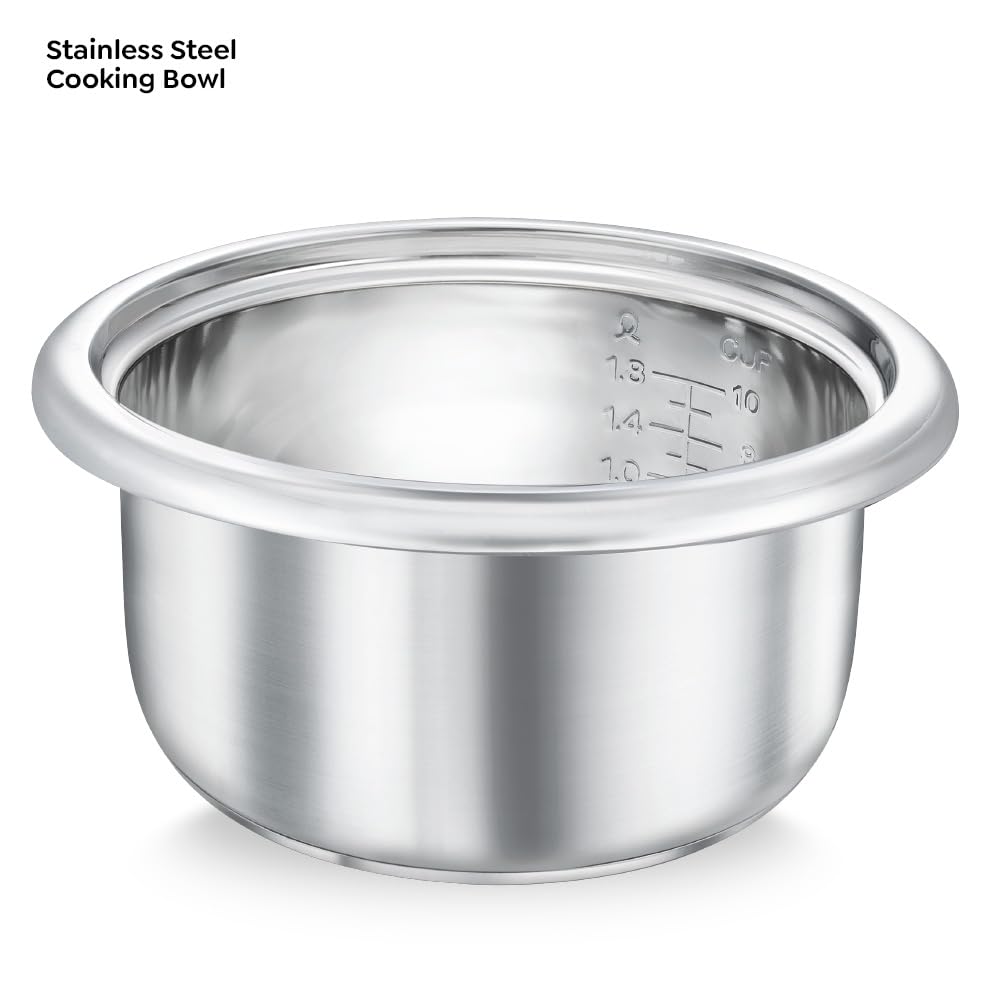 Prestige Delight Cute 2.8 SS Electric Rice Cooker(2.8L for Rice-Open Type, Silky Red, with Stainless Steel Cooking Pan 7.1 L Volume, 1000 W)