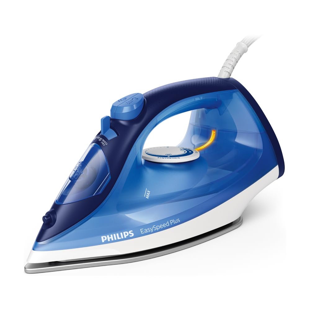 PHILIPS Steam Iron Gc2145/20 2200 Watts, From Worlds No.1 Ironing Brand*, Scratch Resistant Ceramic Soleplate, Steam Rate Of Up To 30 G/Min, 110 G Steam Boost, Drip Stop Technology