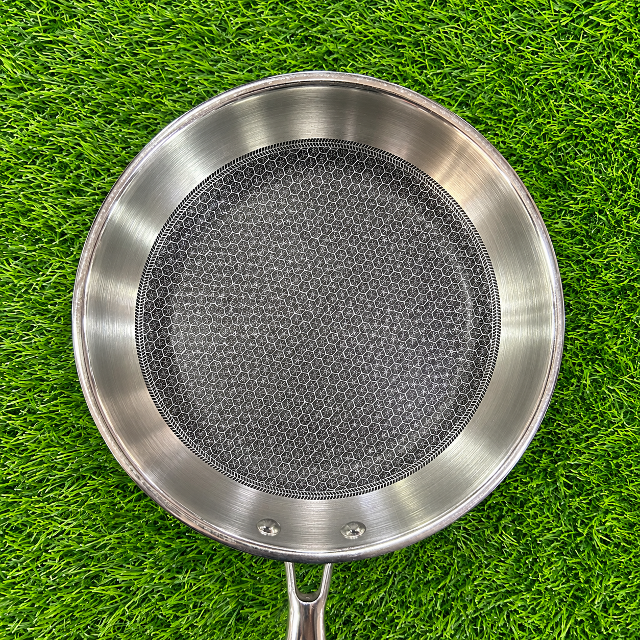 Chef Tone Triply HC Fry Pan With Glass Lid Hexa Series