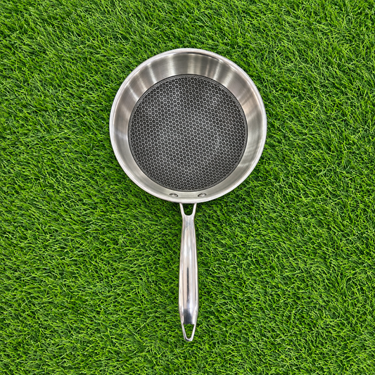 Chef Tone Triply HC Wok With Glass Lid Hexa Series