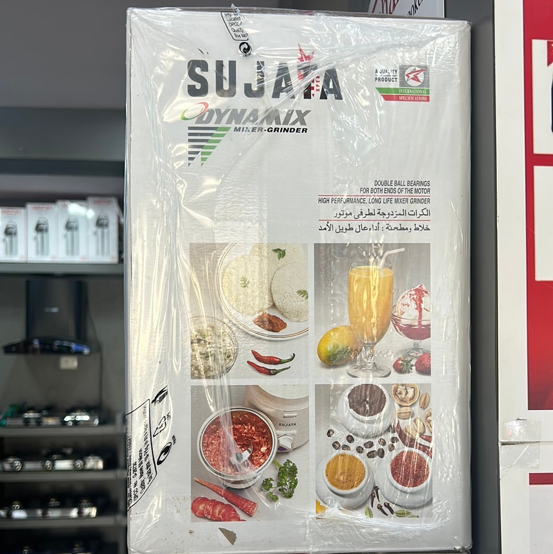 Sujata Dynamix DX Mixer Grinder, 900W, 3 Jars (White,Plastic)