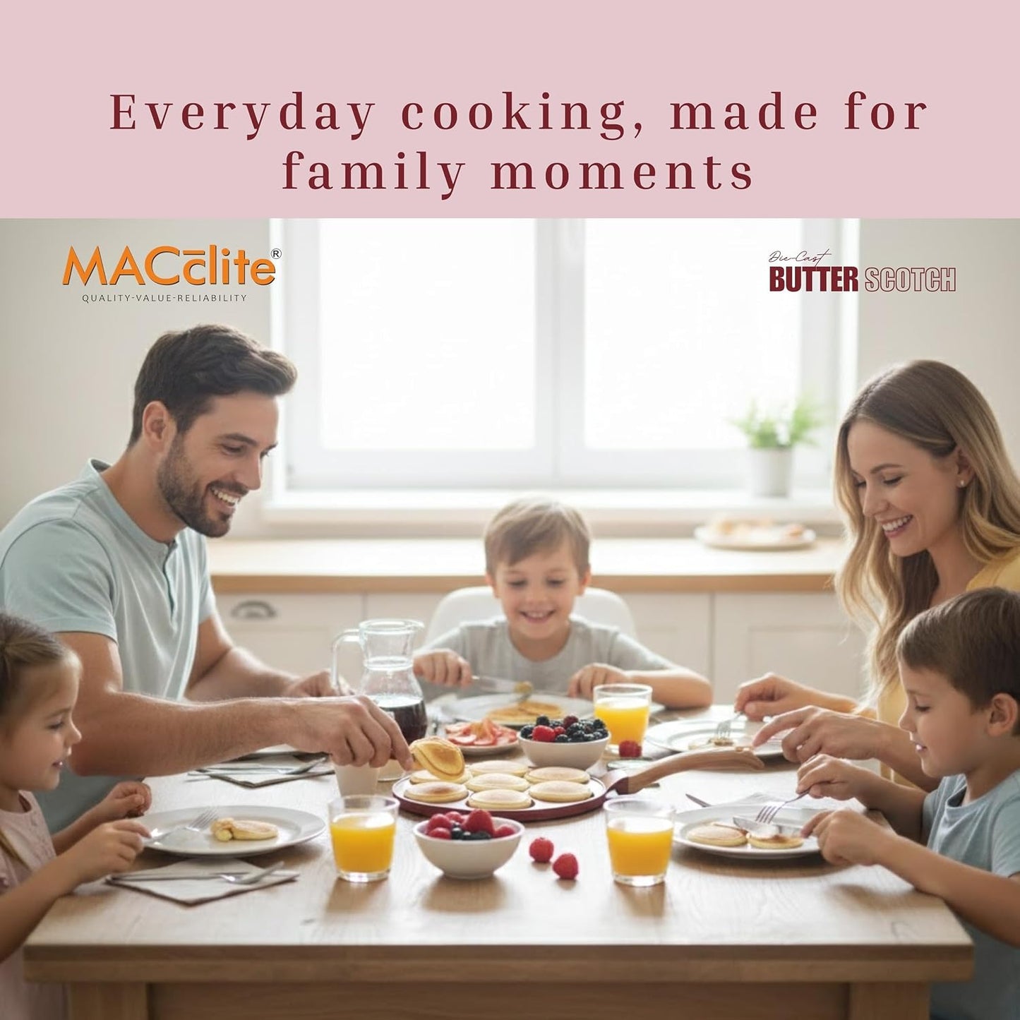 Macclite Uttappam / Tikki Pancake Tawa Butter Scotch / 7 Cavity
