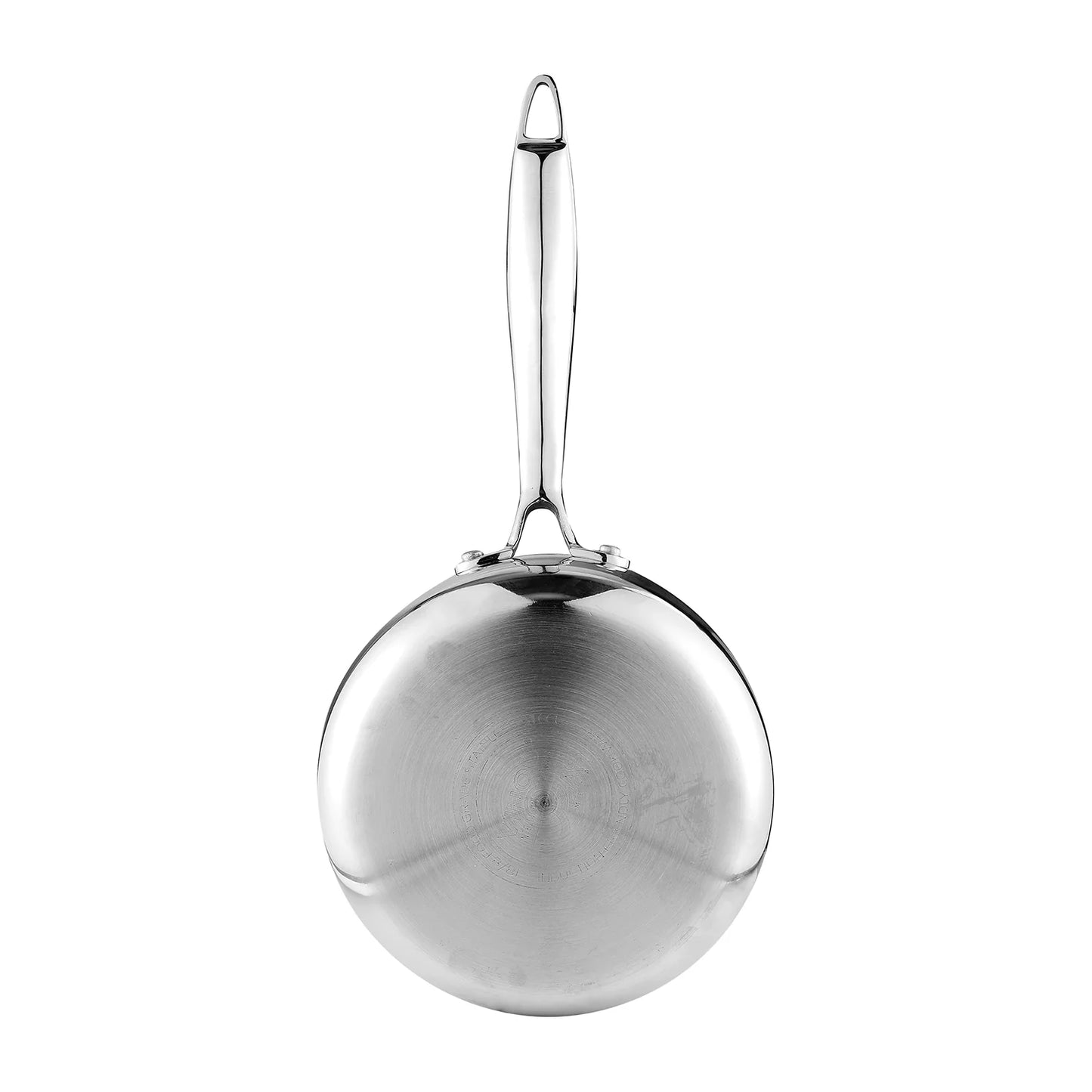 Vinod Platinum Triply Stainless Steel Milkpan - 1.5 Litre, 16 cm | Easy Pour Spout | Tea/Milk/Chai Pan | Rivetted Sturdy Handle | Induction & Gas Base | 5 Year Warranty