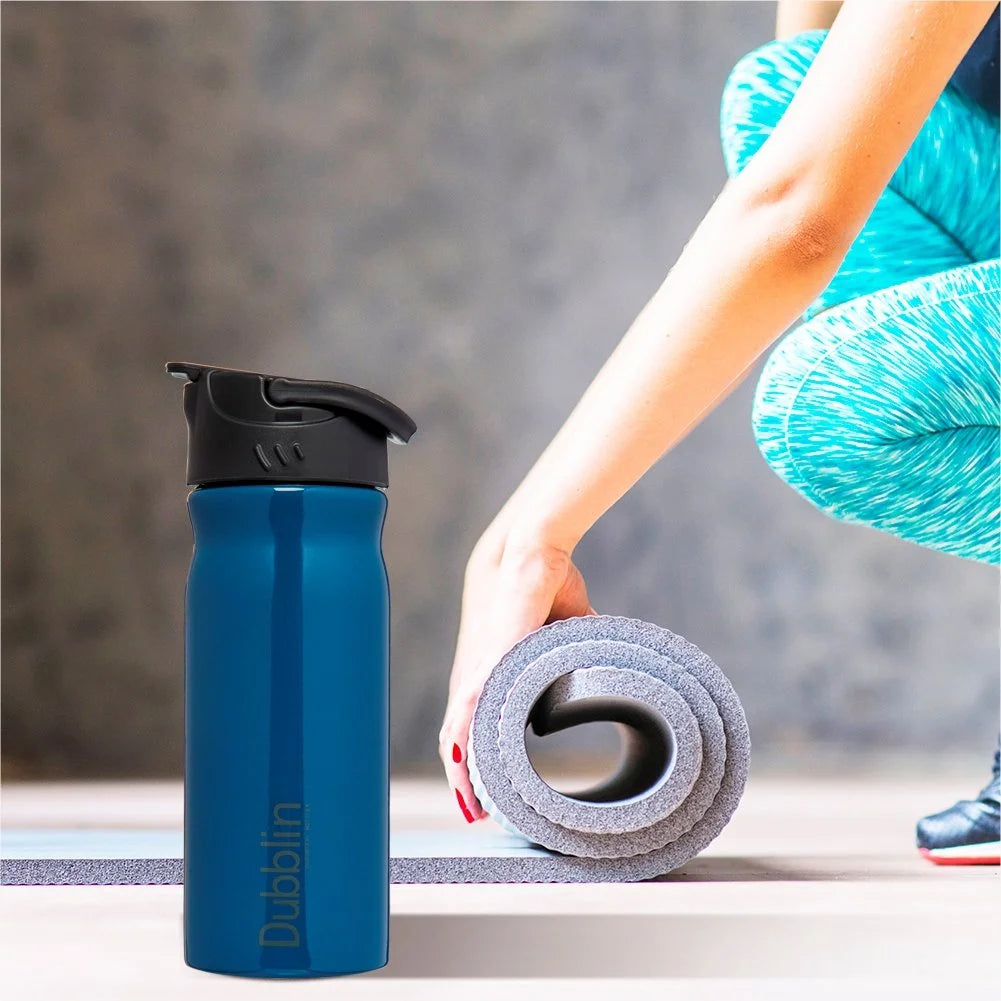 DUBBLIN Rapid Stainless Steel Sipper Water Bottle, BPA Free, Sports Water Bottle (400ML)