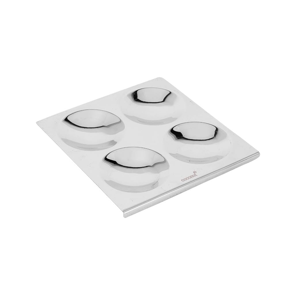 Coconut Stainless Steel - Trivia Idli Maker | Unique Rectangular Shape Idli Steamer For Home | Include 3 Regular, 2 Mini & 1 Tatte Idli Plate | Restaurant Type Soft & Fluffy Idli | Induction Base