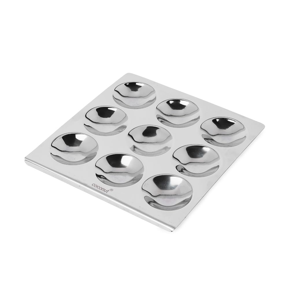 Coconut Stainless Steel - Trivia Idli Maker | Unique Rectangular Shape Idli Steamer For Home | Include 3 Regular, 2 Mini & 1 Tatte Idli Plate | Restaurant Type Soft & Fluffy Idli | Induction Base