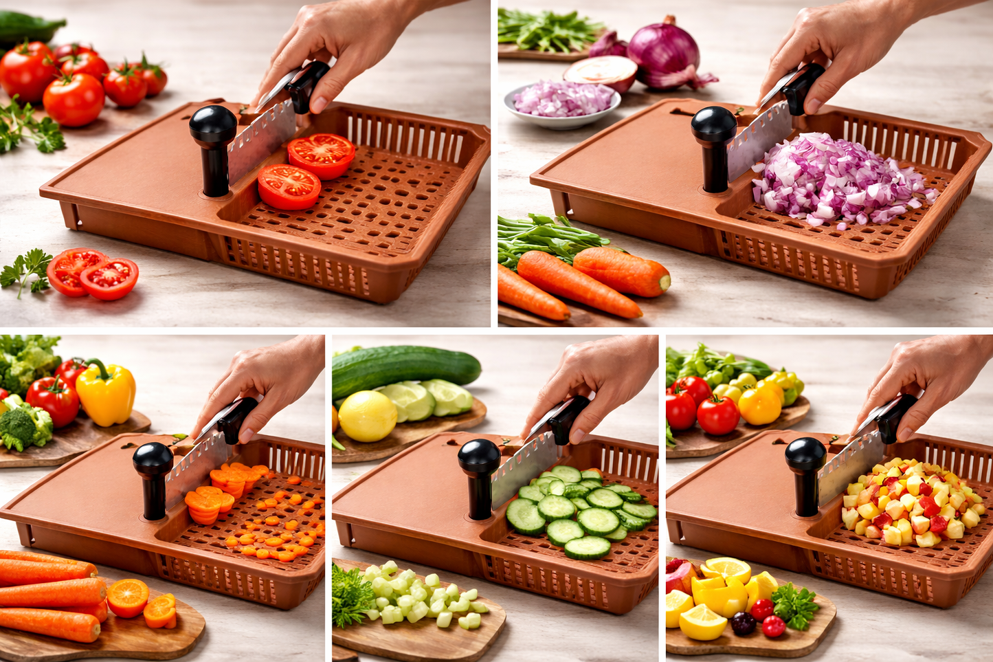 Anjali Deluxe Fantastique Veg & Fruit Cutter Cut N Wash