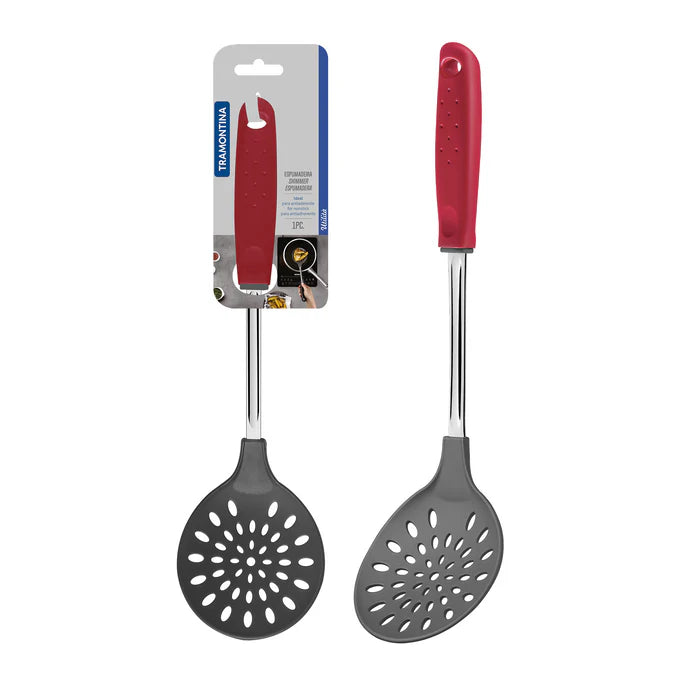 Tramontina Nylon Skimmer | Red Polypropylene Handle
