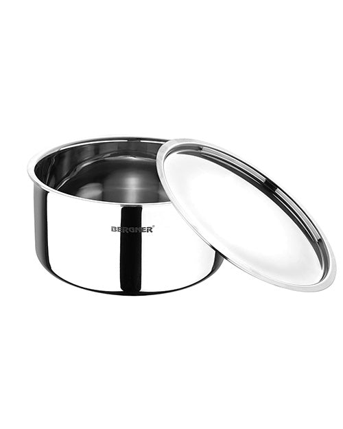 Bergner Argent Triply Tope With Lid 14cm
