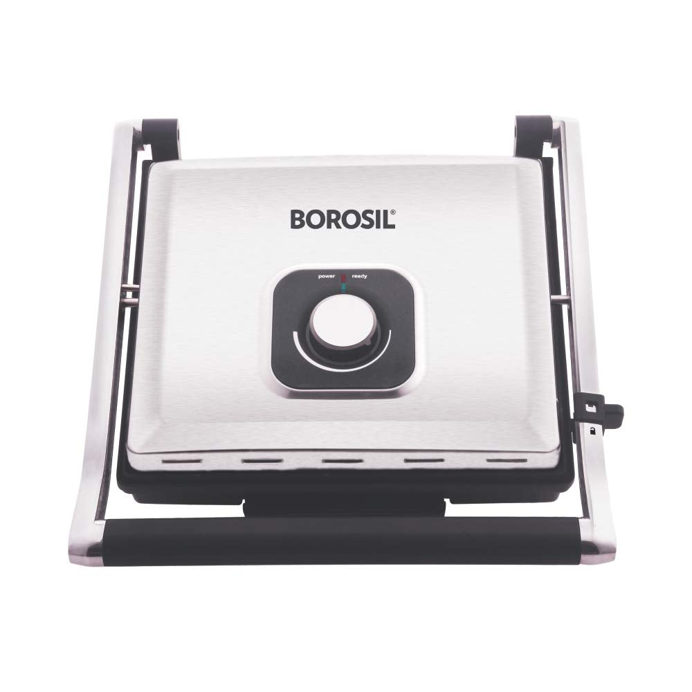 Borosil Super Jumbo 2000-Watt Grill Sandwich Maker (Black)
