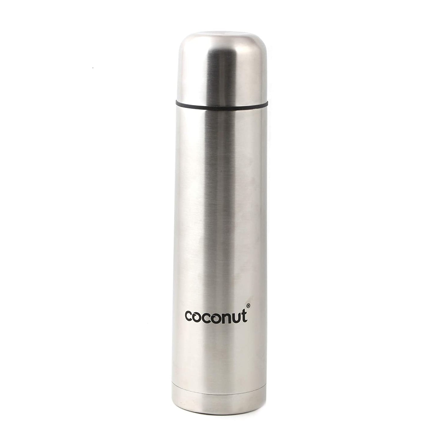 Coconut Stainless Steel Lava Thermos Steel Flip Lock Vacuum Flask - 1000 ML (Food Grade 304) - Silver