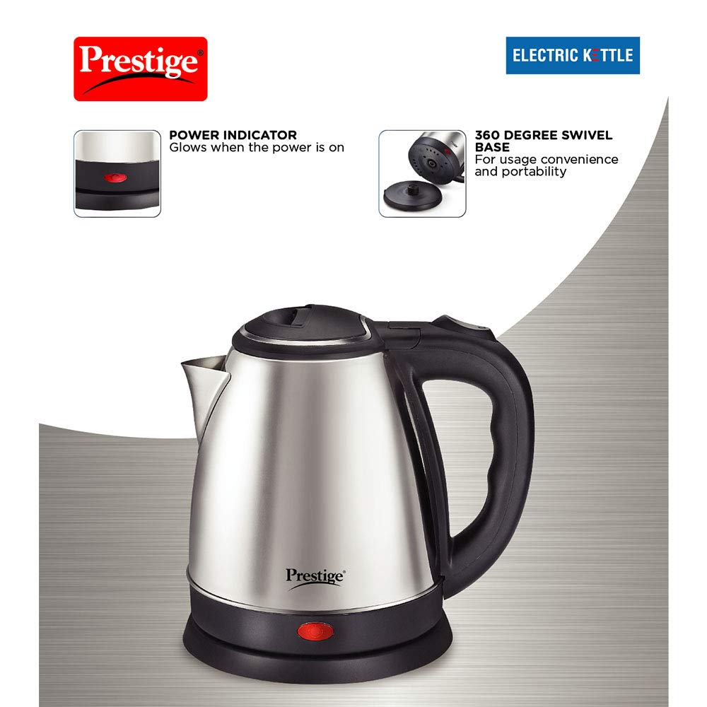 Prestige PKOSS 1.8-Litre 1500W Electric Kettle (can't be used to boil milk)
