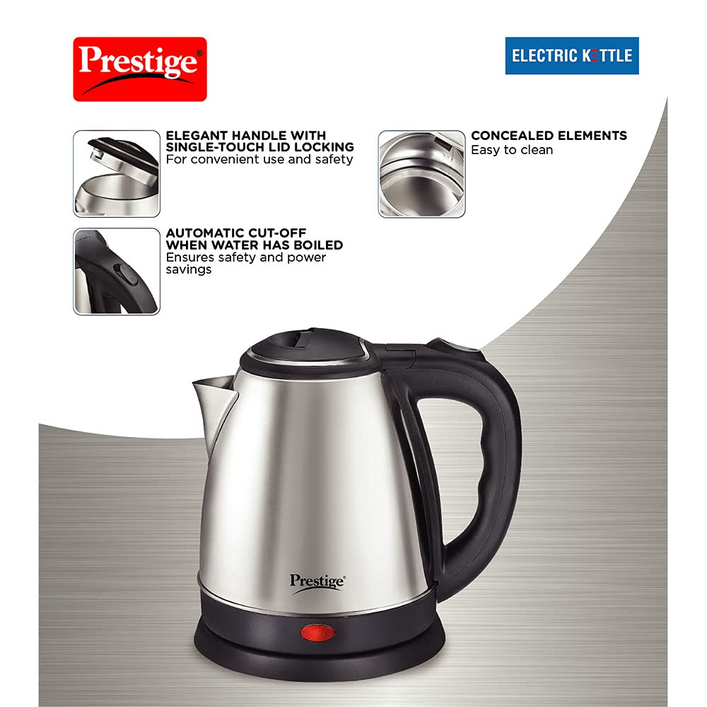 Prestige PKOSS 1.8-Litre 1500W Electric Kettle (can't be used to boil milk)