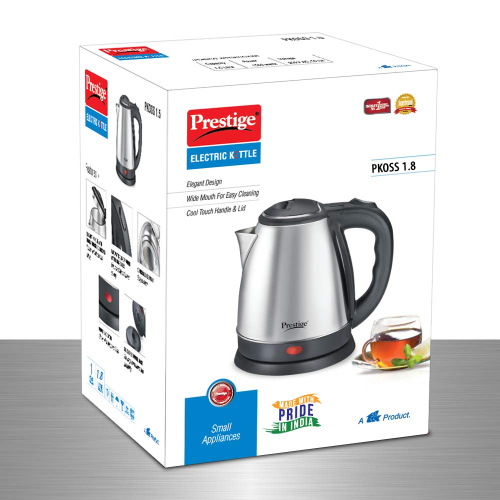 Prestige PKOSS 1.8-Litre 1500W Electric Kettle (can't be used to boil milk)