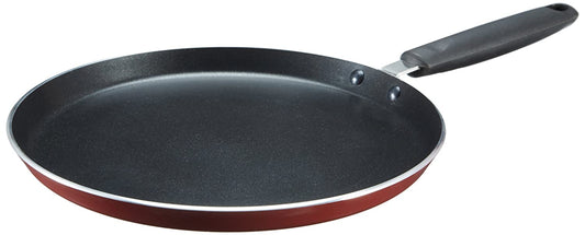 Prestige Omega Deluxe Induction Base Non-Stick Aluminium, Glass Kitchen Set, 3-Pieces, Red