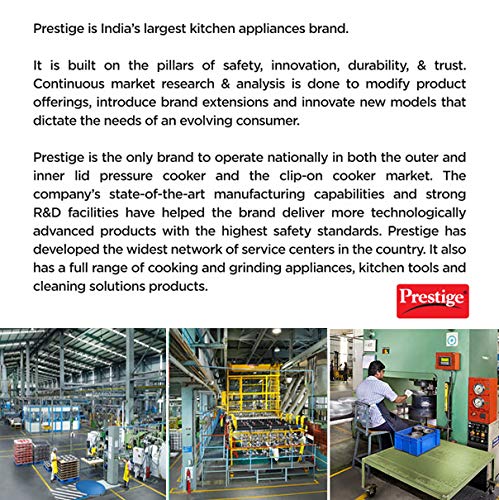 Prestige Hard Anodised Cookware Lifetime Induction Base Sauce Pan, 200mm, Black