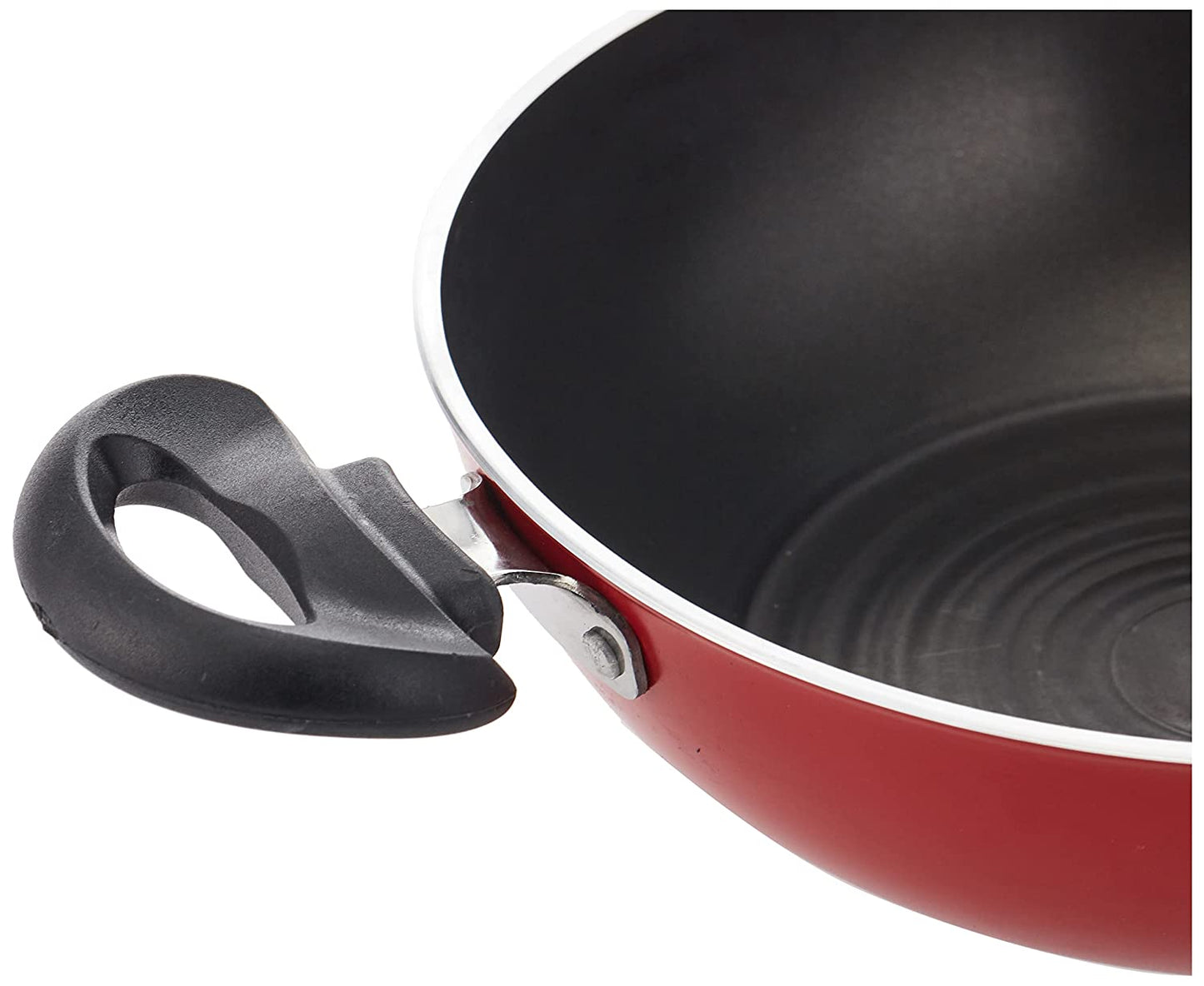 Pigeon by Stovekraft Carlo Induction Base Aluminium Cookware Gift Set, 4-Pieces, Red (Tawa,Fry Pan,Kadai,Glass Lid)