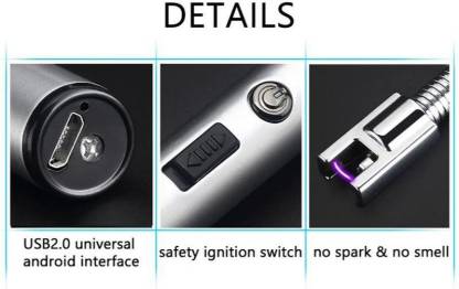 Kitchen Gas Lighter USB Rechargeable Long