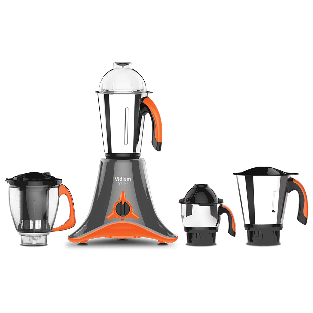 Vidiem Vstar Evo Plus MG 541 A 750 Mixer Grinder (4 Jars, Grey with Orange)