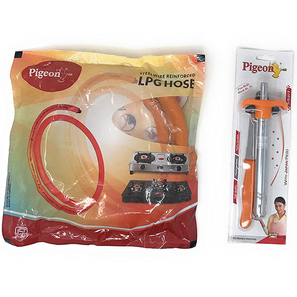 PIGEON LPG HOSE PIPE & GAS LIGHTER