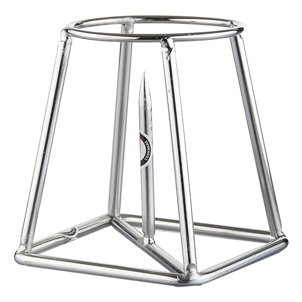 Embassy Stainless Steel Banana Plant Stand (10 cm x 10 cm x 13.3 cm, Silver, Set of 2)