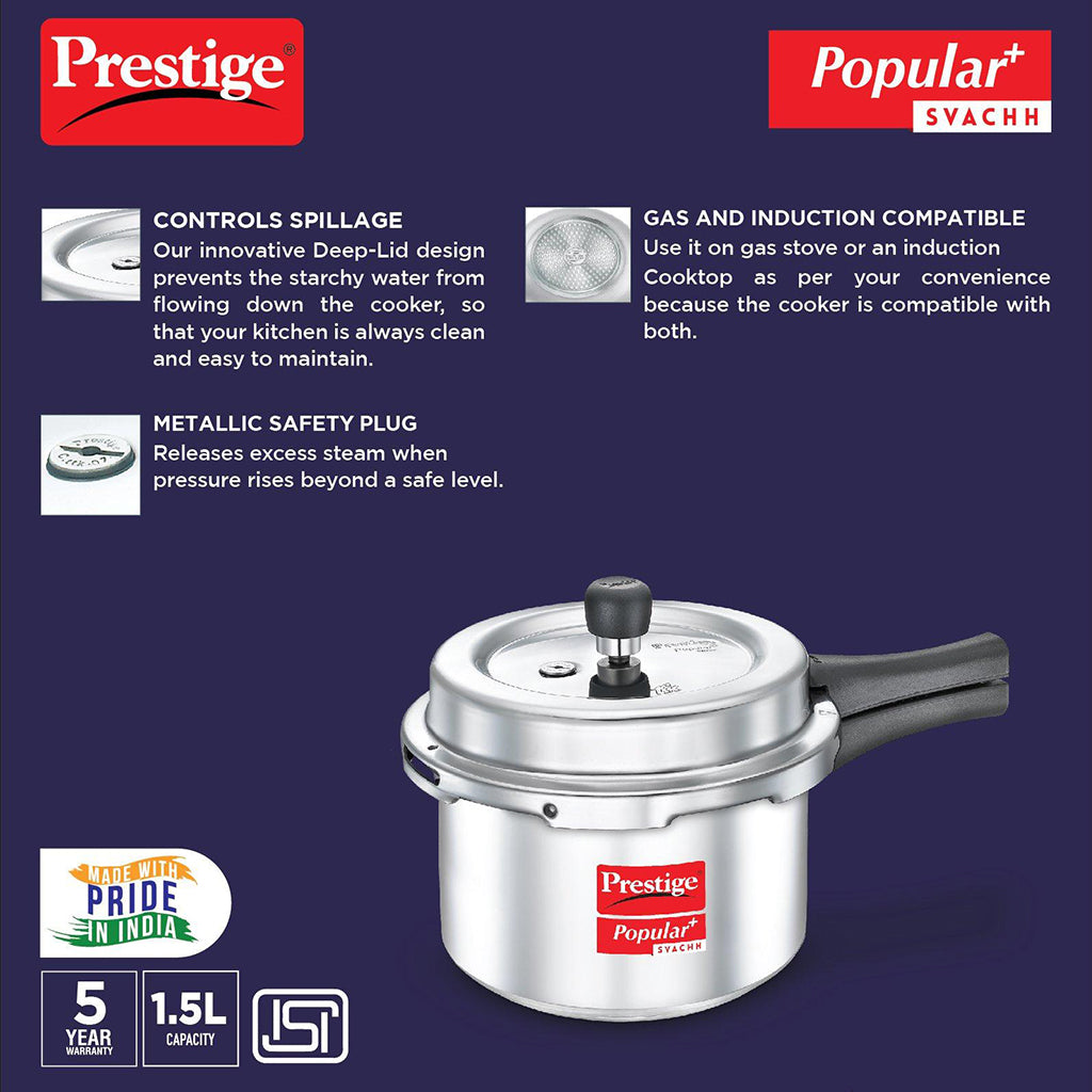 Prestige Popular Pressure Cooker Aluminium