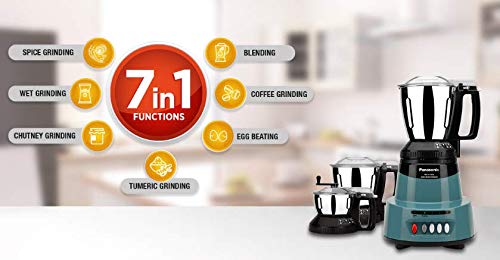 Panasonic MX-AV325CB 600W Mixer Grinder, Blue