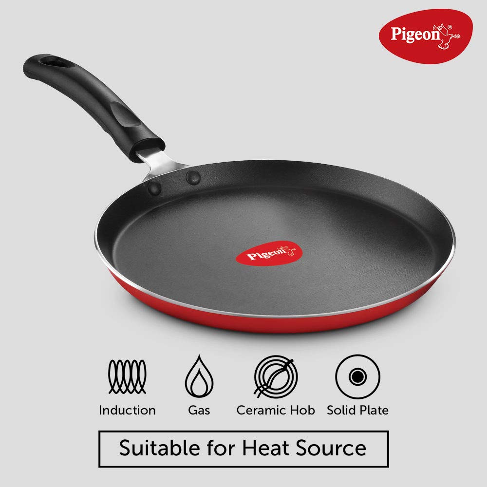 Pigeon by Stovekraft Aluminium Storm Tawa 280 IB, Red