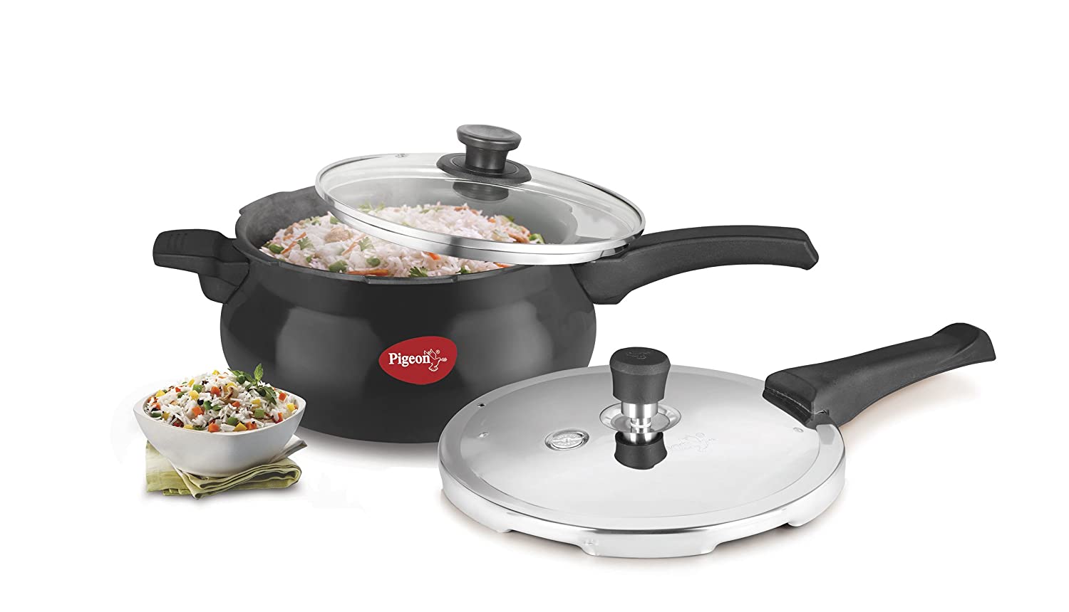 Pigeon by Stovekraft Titanium Hard Anodised Aluminium Handi