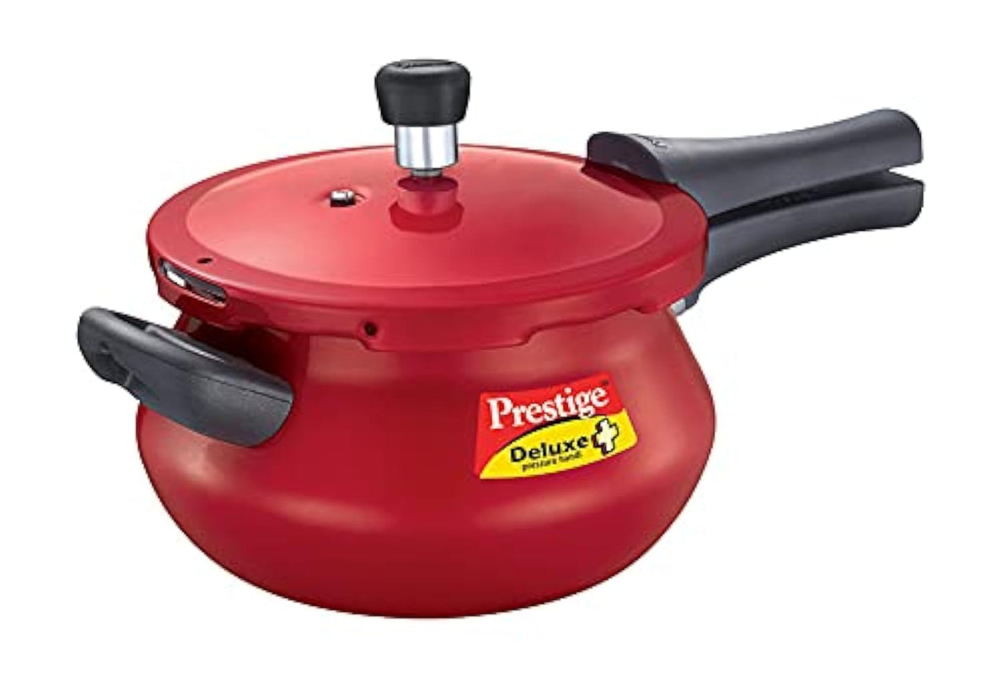 Prestige Deluxe Plus Aluminium Outer Lid Pressure Handi, Red