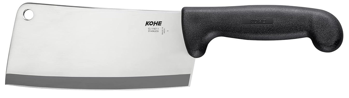 KOHE Premium High-Carbon Stainless Steel Meat Cleaver/Knife - 318 mm (Pack of 1)Multicolour