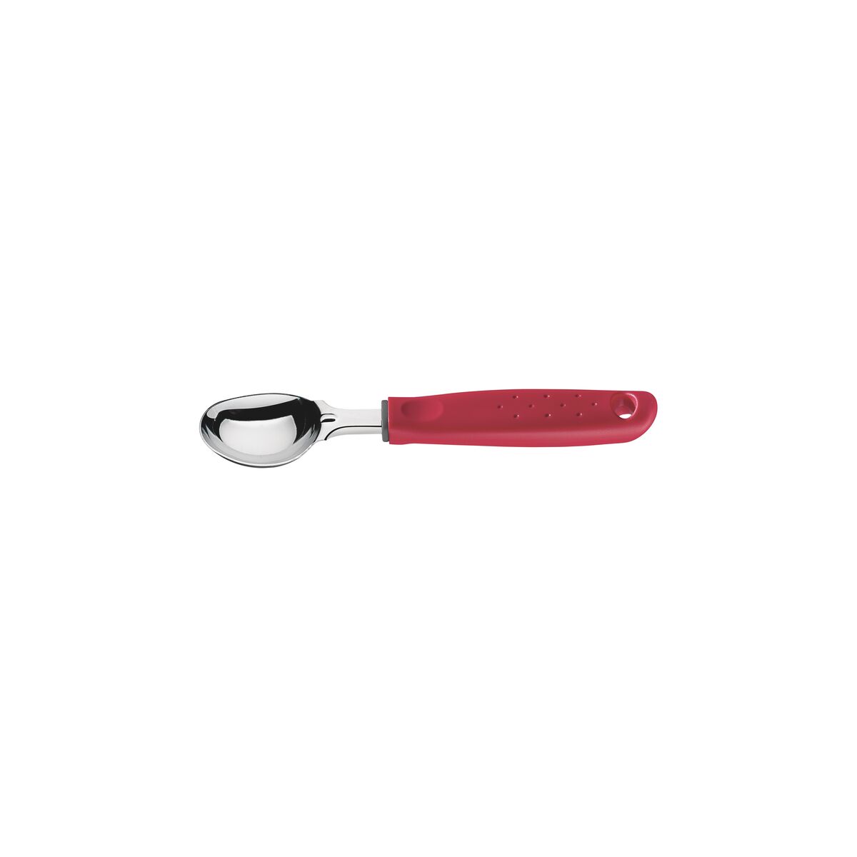 Tramontina Stainless Steel Ice Cream Scoop | Red Polypropylene Handle