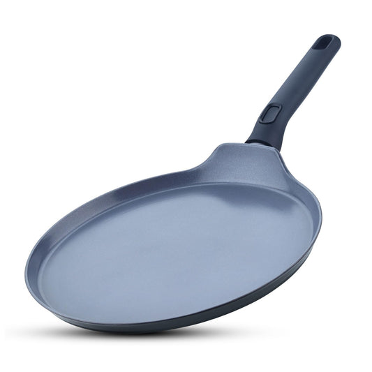 Bergner Jade 28cm Ceramic Non-Stick Dosa Tawa | Forged Aluminium | Induction Ready