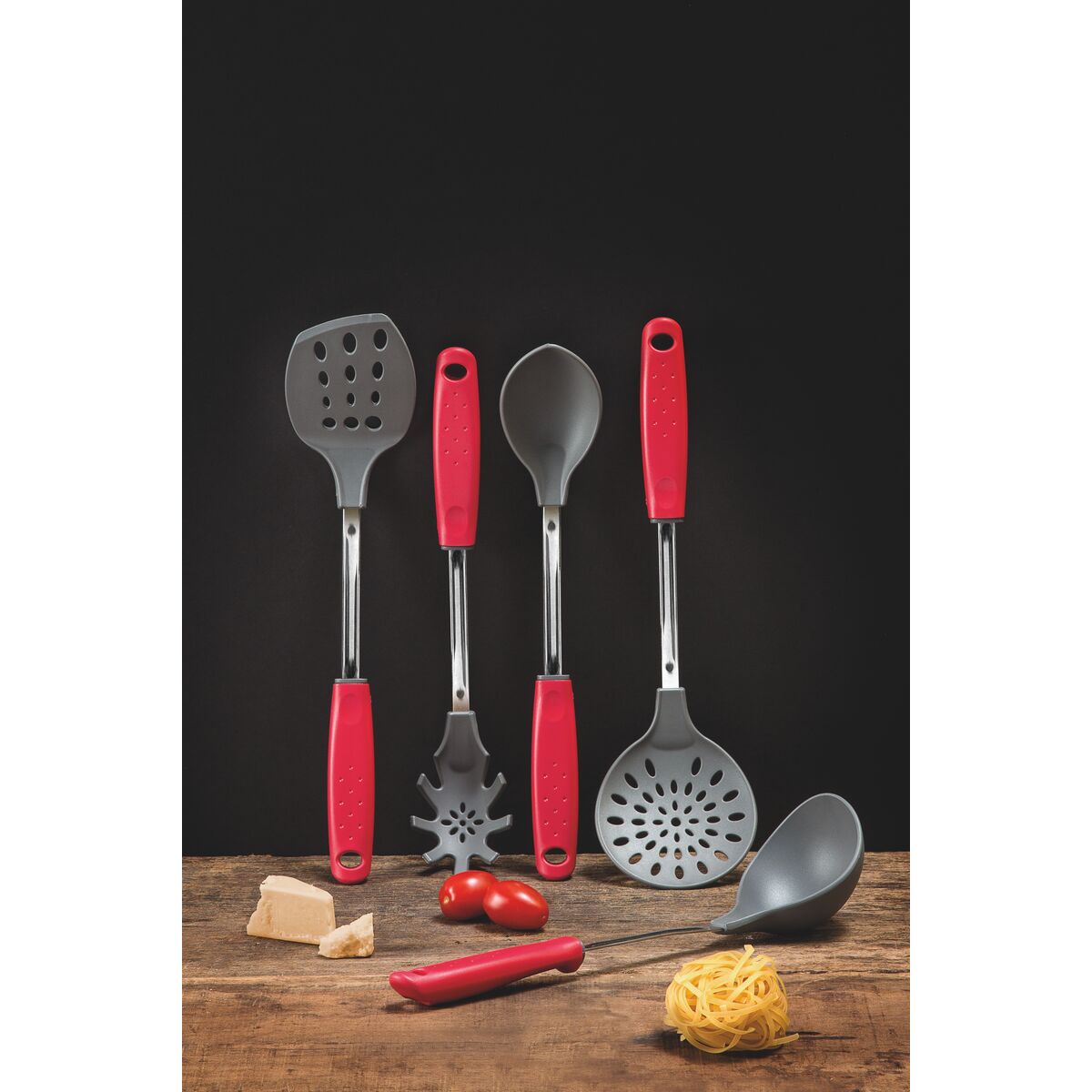 Tramontina Nylon Skimmer | Red Polypropylene Handle