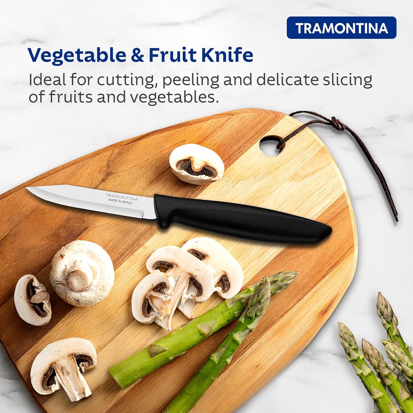 Tramontina Stainless Steel 3 Piece Knife Set | Fruit, Tomato & Vegetable Knives
