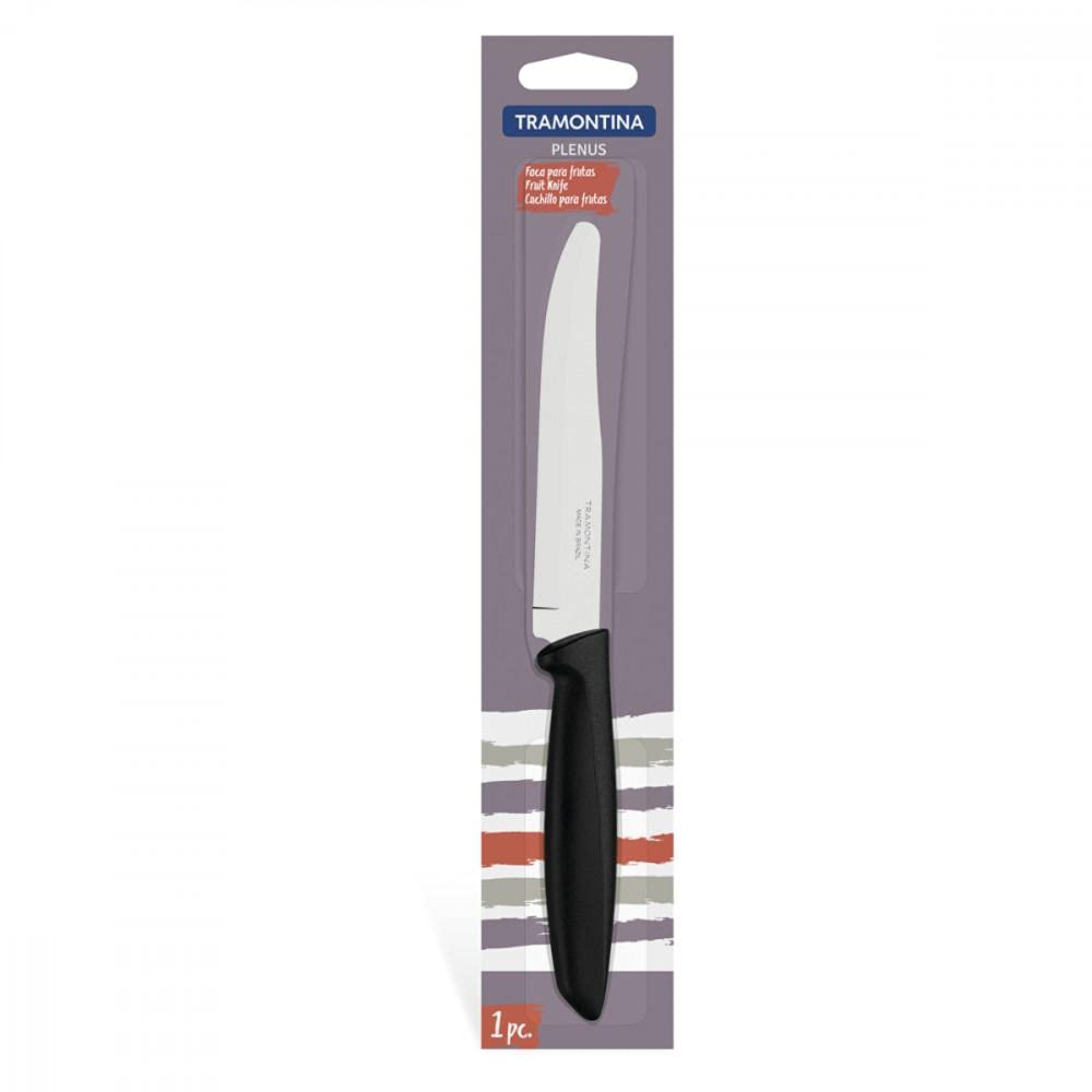 Tramontina 5 Inch Stainless Steel Fruit Knife | Black Handle
