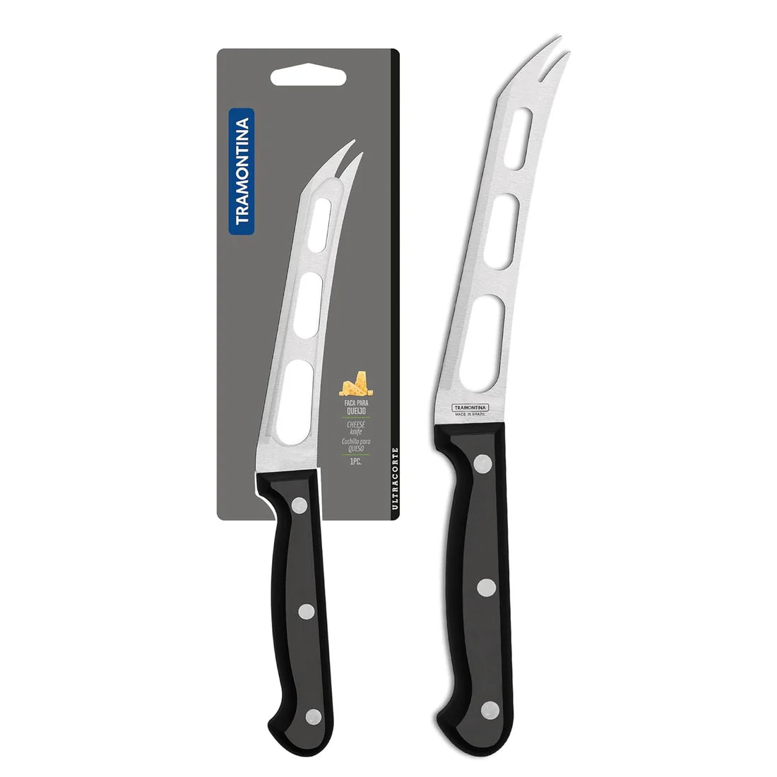 Tramontina 6-Inch Cheese Knife | Non-Stick Micro Serrated Blade for Effortless Cheese Slicing & Serving