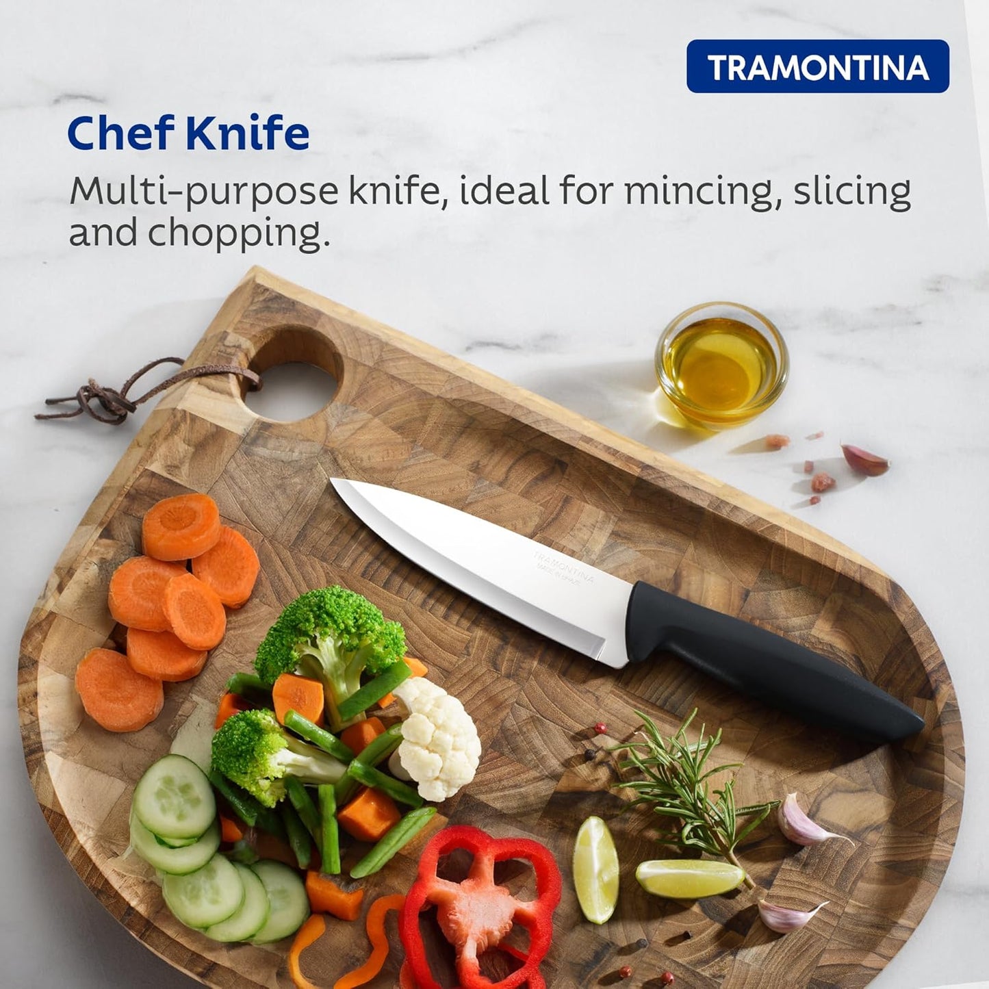 Tramontina 6 Inch Stainless Steel Chef Knife | Precision Kitchen Knife