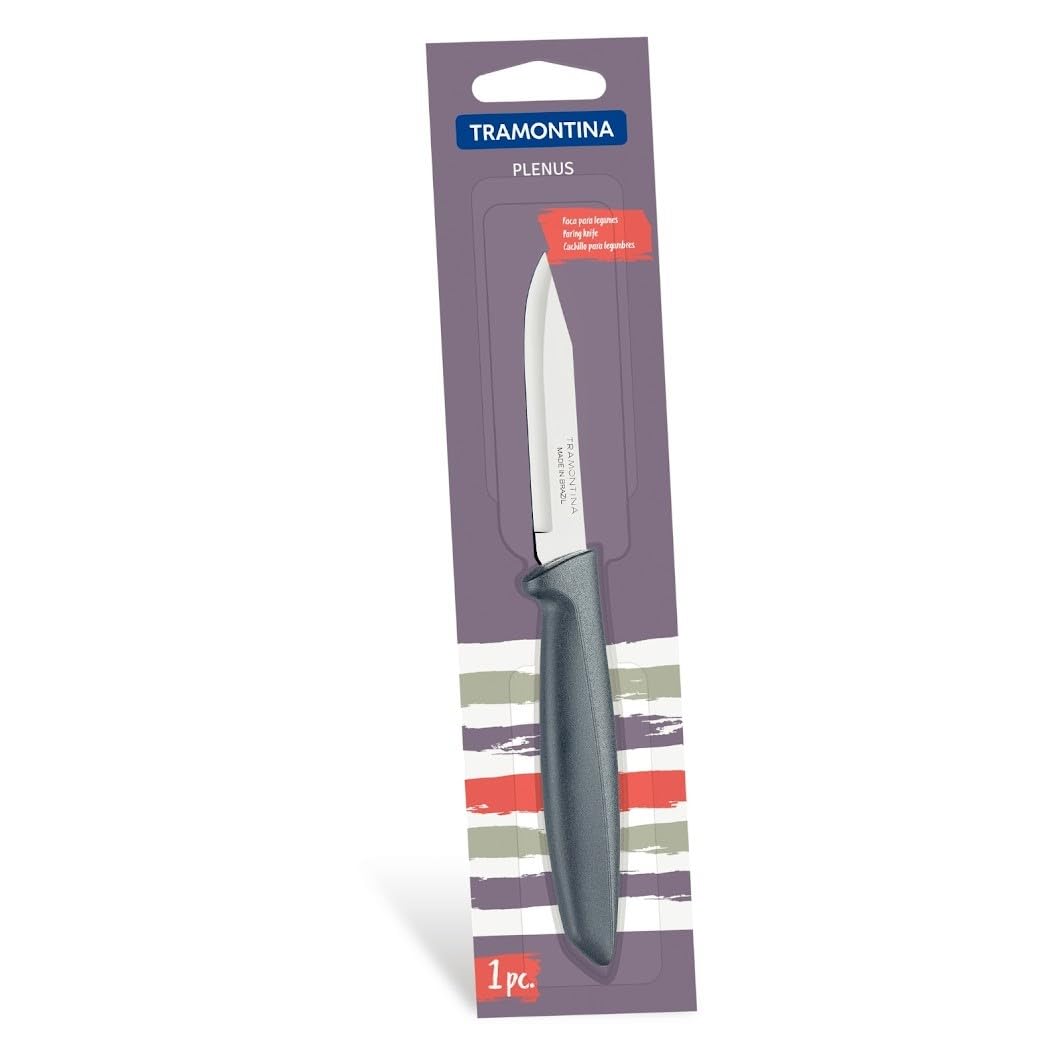Tramontina 3 Inch Stainless Steel Vegetable & Fruit Knife | Black Handle